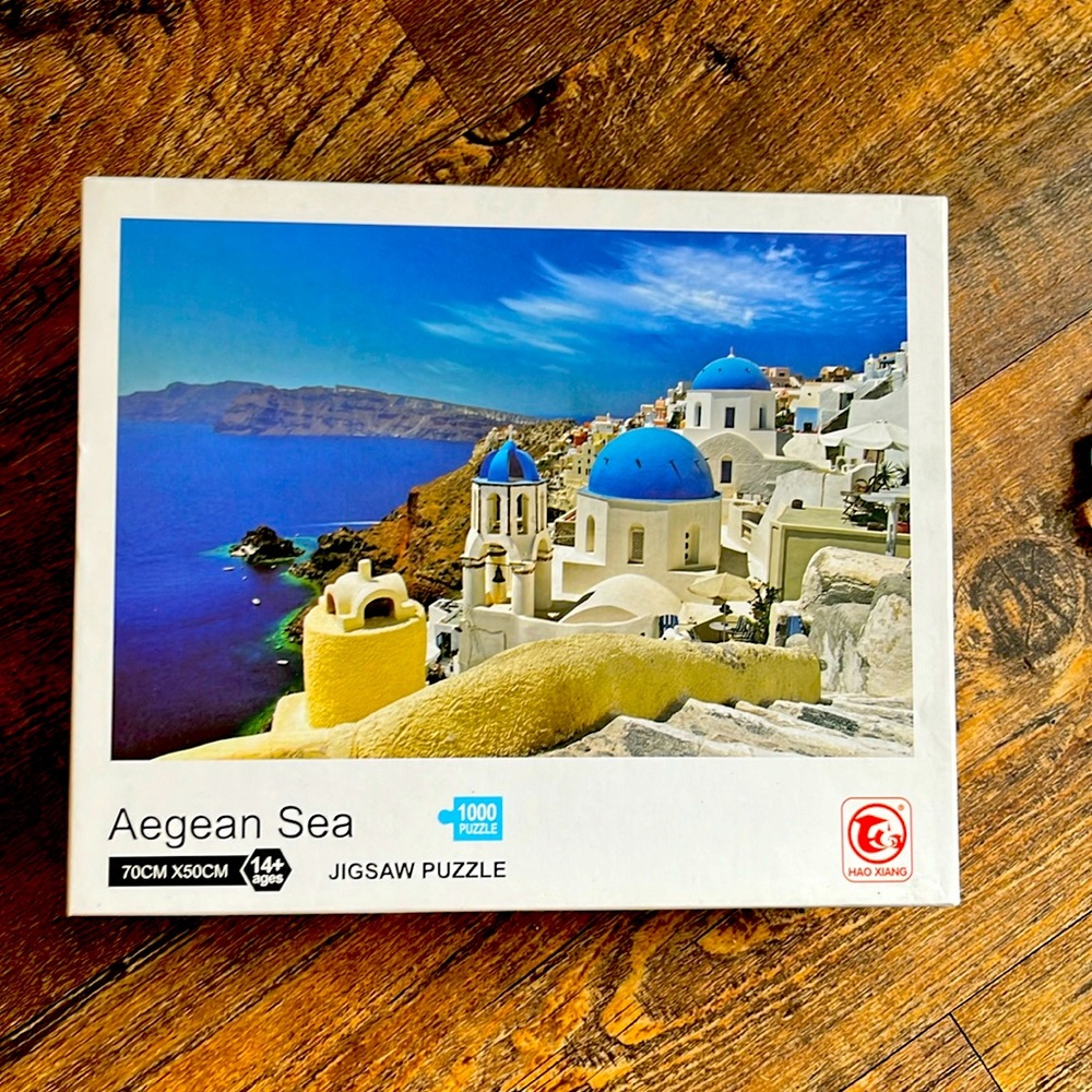 Aegean Sea puzzle, all pieces present. used once. 1000 pieces.